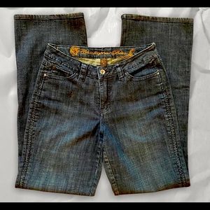 Christopher Blue size 8 wide leg boot cut jean